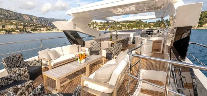 a boat on the water aboard TAKE OFF Yacht for Sale