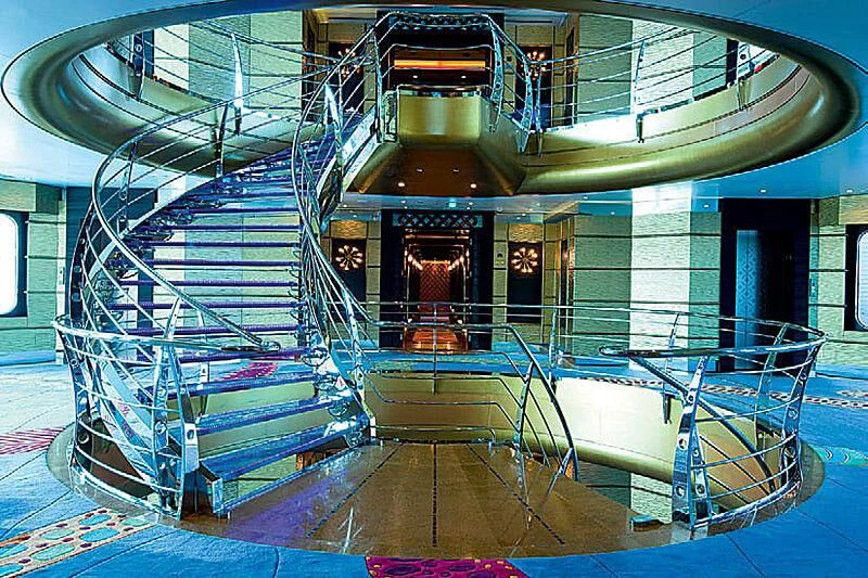 a large machine inside a building aboard SCENIC ECLIPSE Yacht for Sale