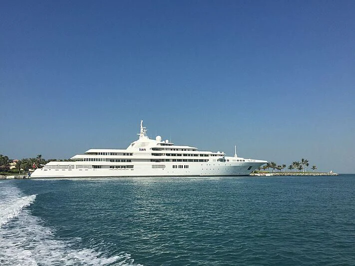 a large white ship on the water aboard SCENIC ECLIPSE Yacht for Sale
