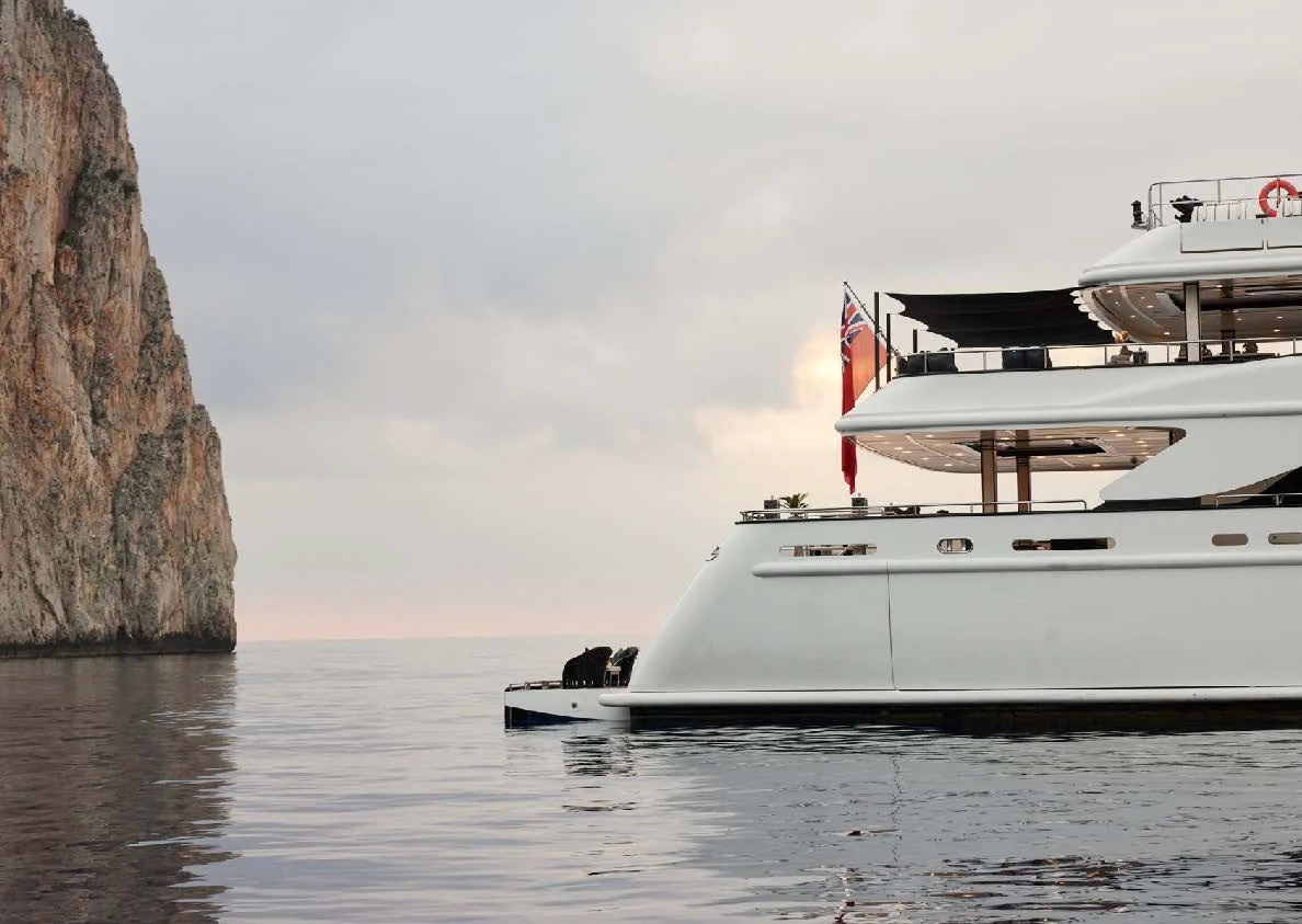 a couple of boats in the water aboard SILVER ANGEL Yacht for Charter