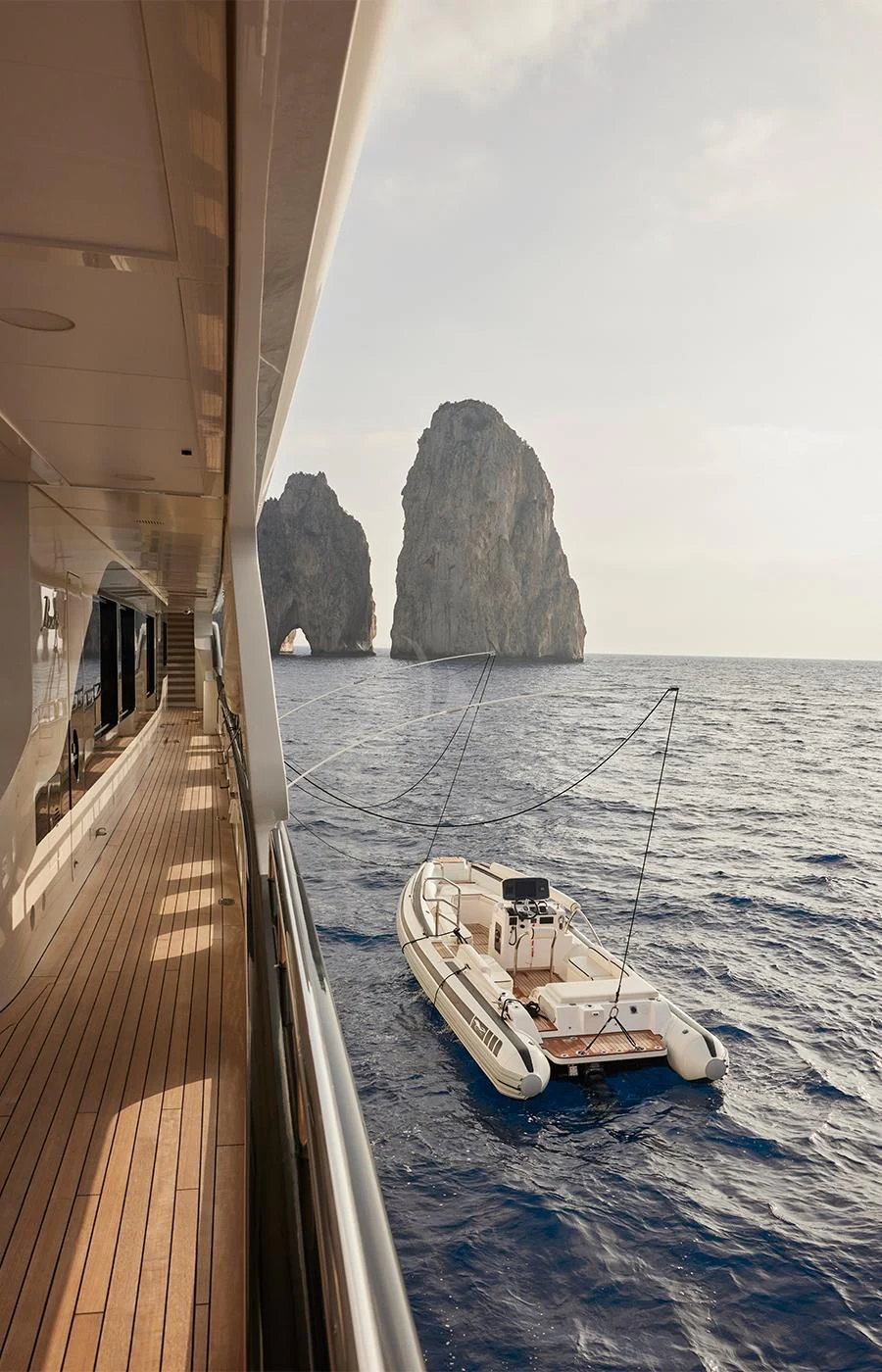 a boat on the water aboard SILVER ANGEL Yacht for Charter