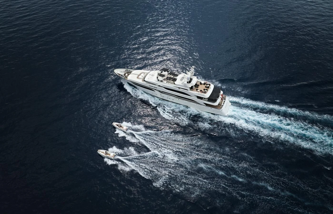 a boat on the water aboard SILVER ANGEL Yacht for Charter