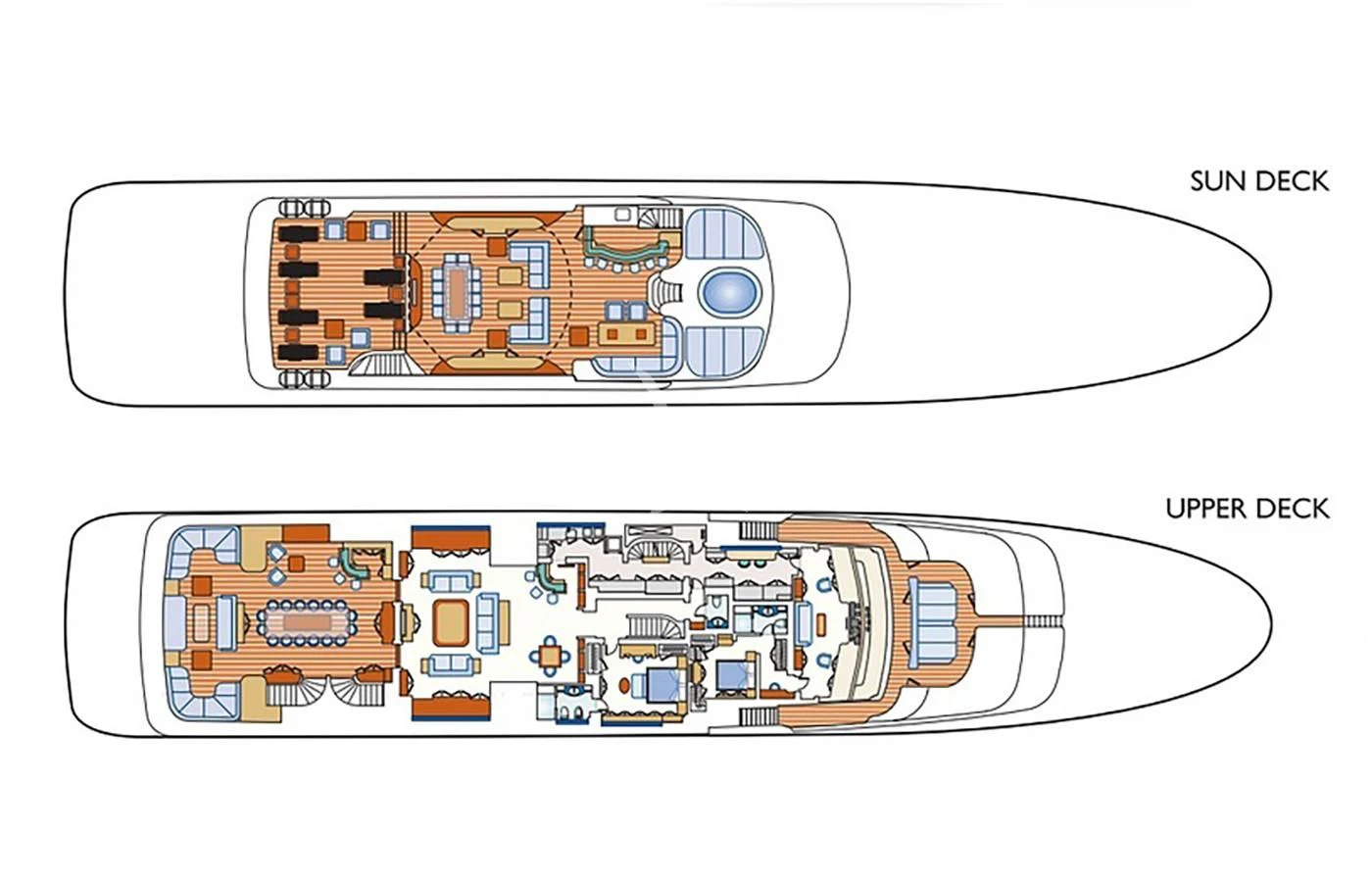 diagram, schematic aboard SILVER ANGEL Yacht for Charter