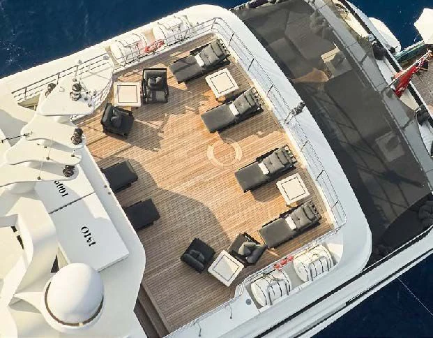 engineering drawing aboard SILVER ANGEL Yacht for Charter