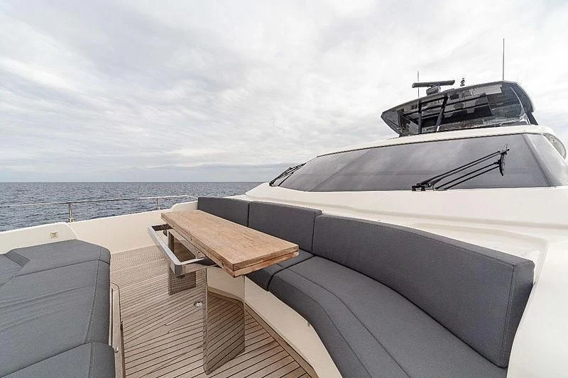 a boat on a deck aboard GIO 2 Yacht for Sale