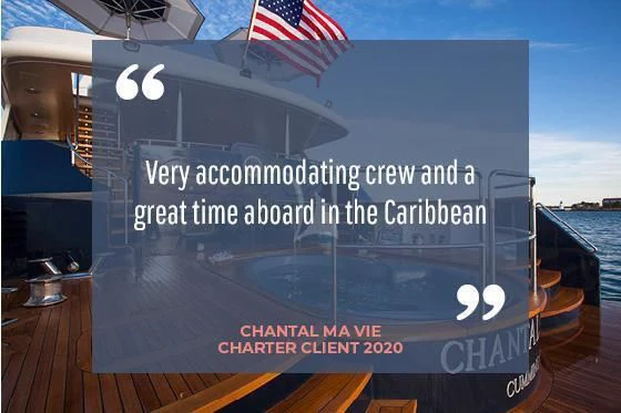 text aboard CHANTAL MA VIE Yacht for Sale