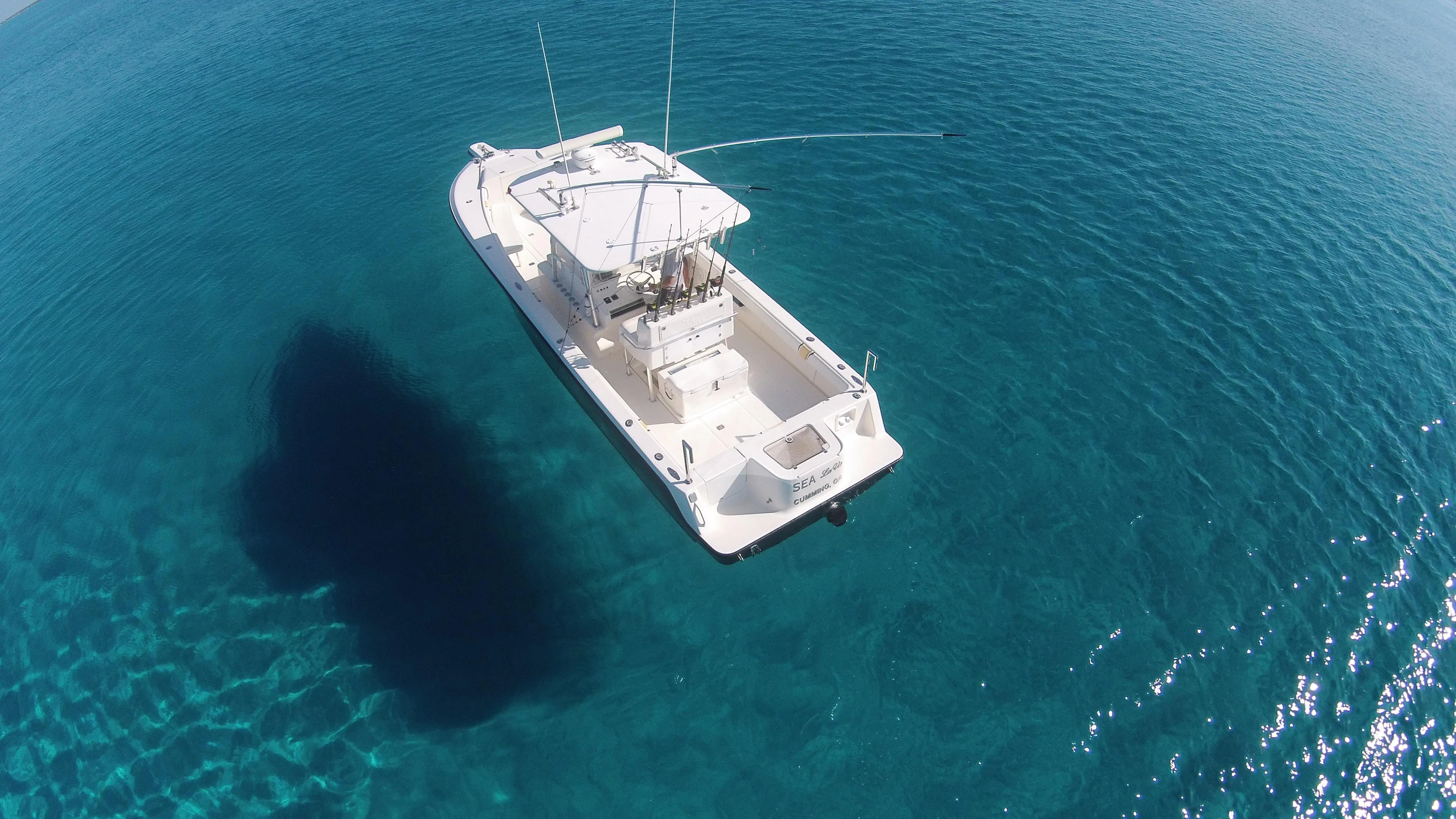 a boat in the water aboard CHANTAL MA VIE Yacht for Sale