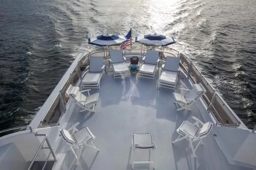 a boat on the water aboard CHANTAL MA VIE Yacht for Sale