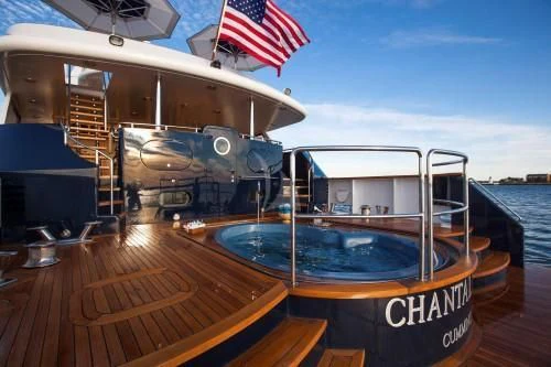 a boat on the water aboard CHANTAL MA VIE Yacht for Sale