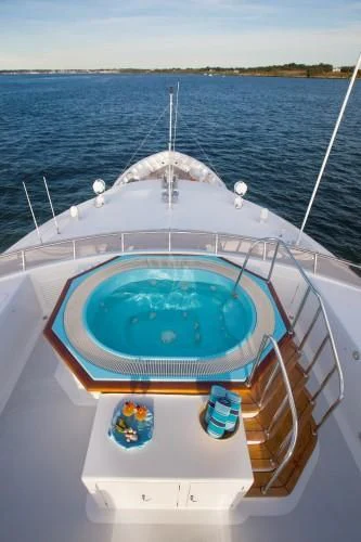 a boat on the water aboard CHANTAL MA VIE Yacht for Sale