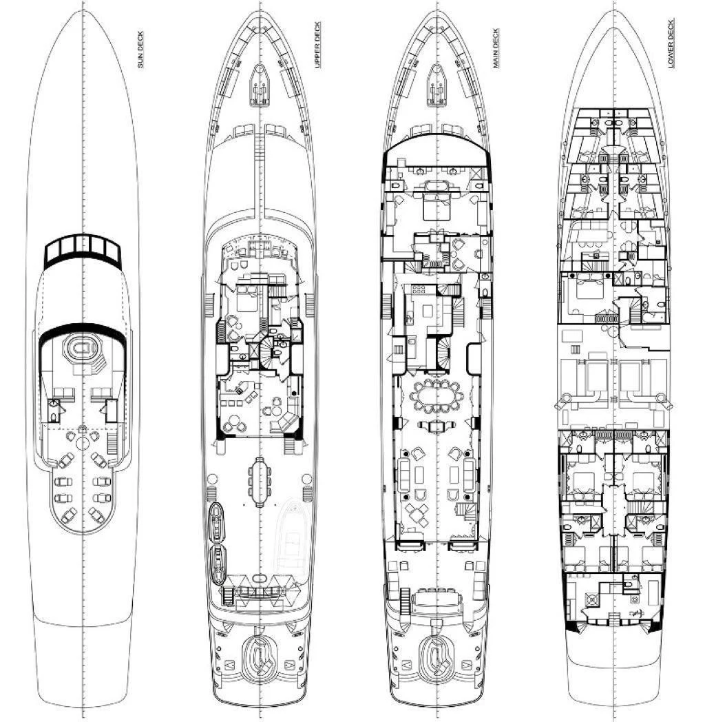 diagram aboard CHANTAL MA VIE Yacht for Sale
