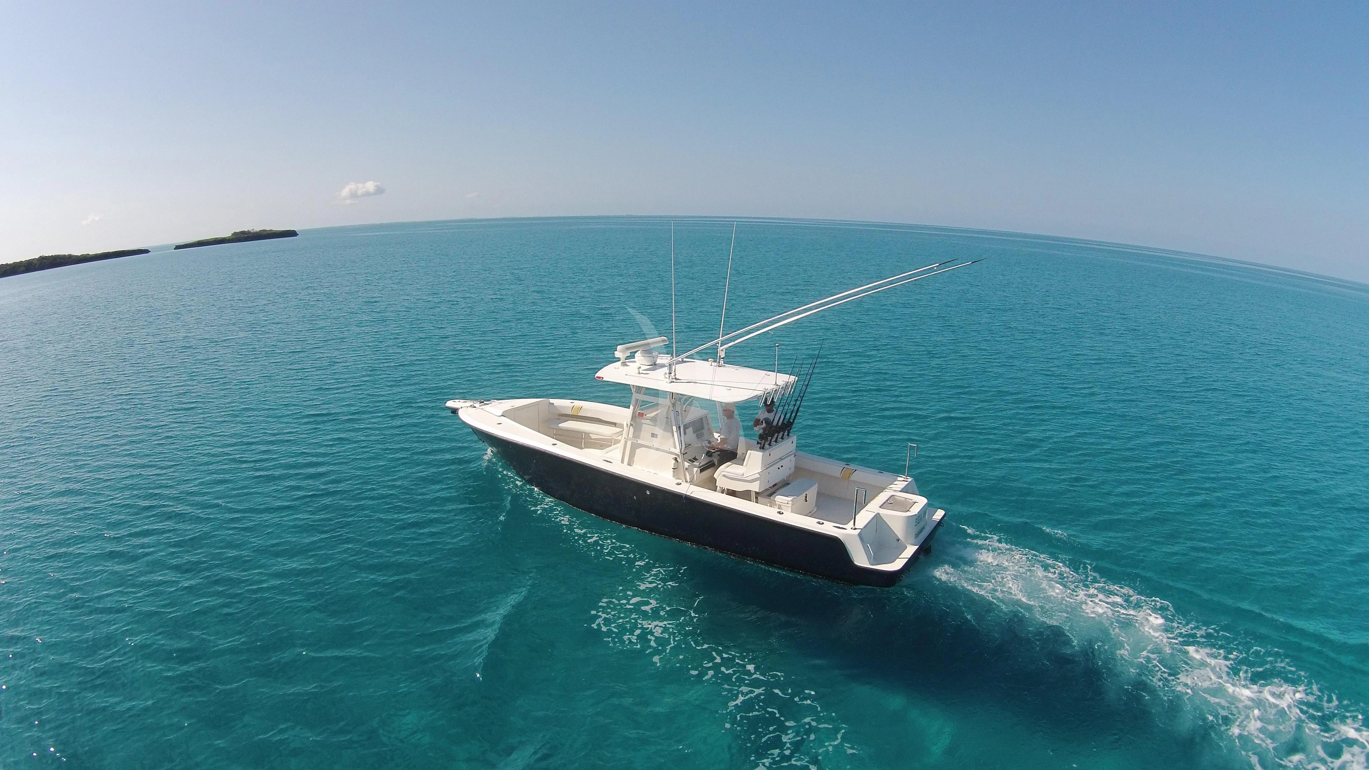 a boat in the water aboard CHANTAL MA VIE Yacht for Sale