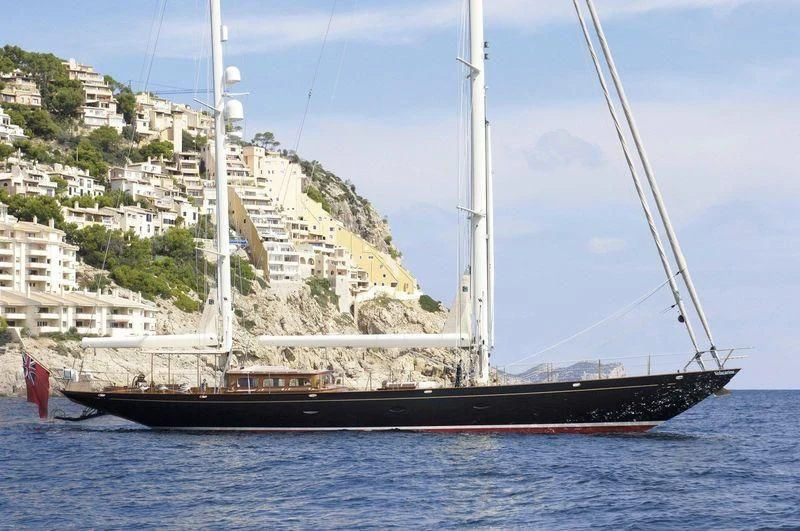 a boat sailing on the water aboard VELACARINA Yacht for Sale