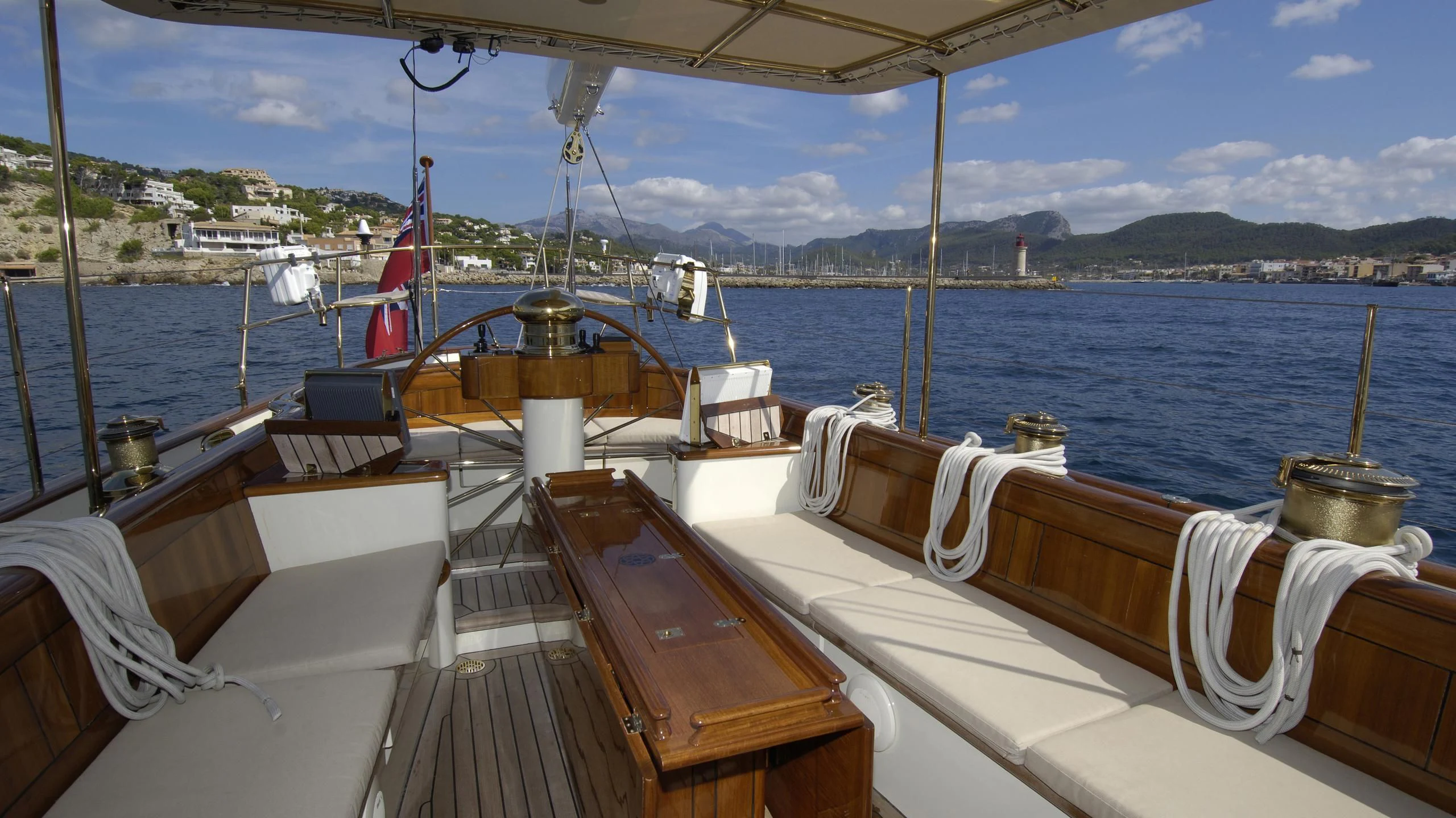 a boat on the water aboard VELACARINA Yacht for Sale