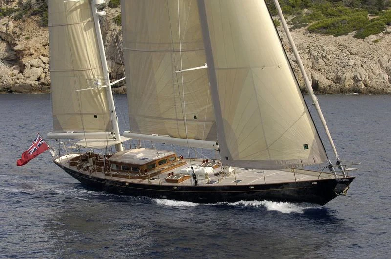 a sailboat on the water aboard VELACARINA Yacht for Sale