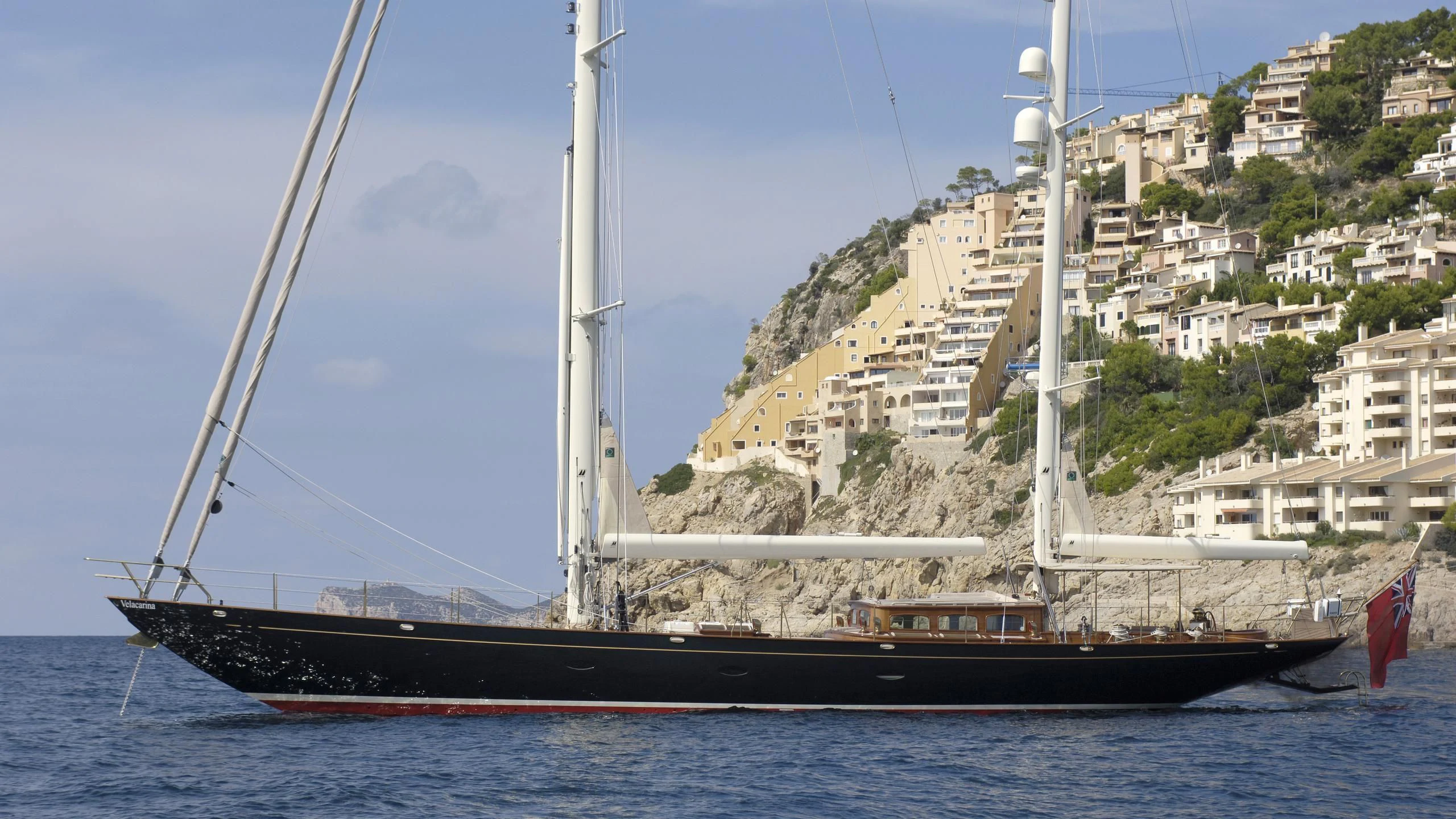 a boat on the water aboard VELACARINA Yacht for Sale