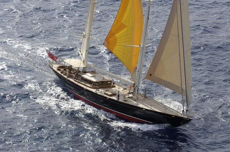 a sailboat on the water aboard VELACARINA Yacht for Sale