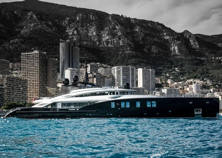 a boat in the water aboard OKTO Yacht for Charter