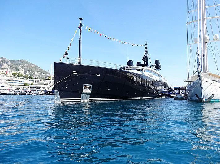 a boat in the water aboard OKTO Yacht for Charter