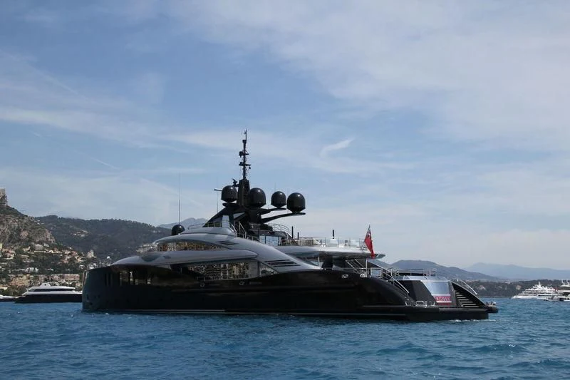 a boat in the water aboard OKTO Yacht for Charter