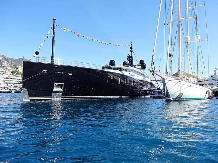 a boat in the water aboard OKTO Yacht for Charter