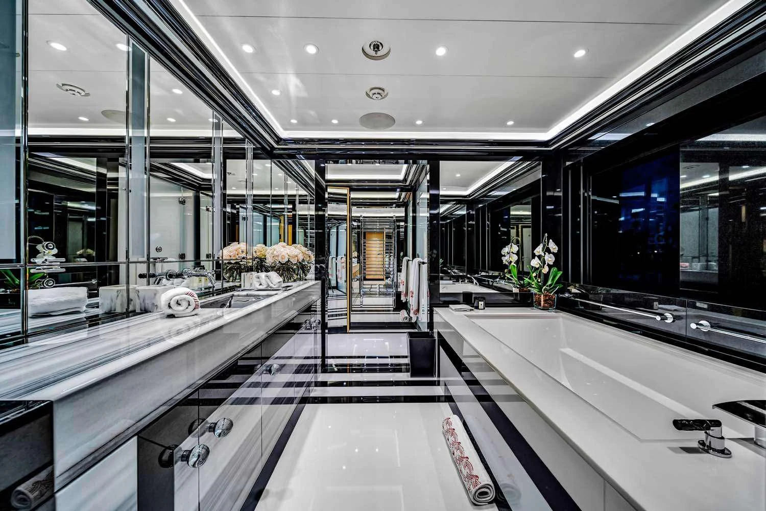 inside view of a building aboard OKTO Yacht for Charter