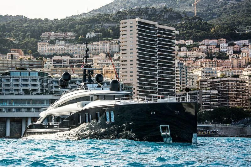 a boat in the water aboard OKTO Yacht for Charter