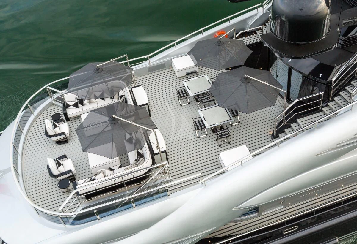 a ship on the water aboard OKTO Yacht for Charter