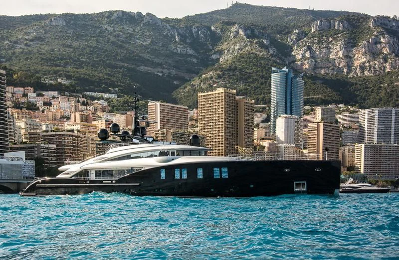 a boat in the water aboard OKTO Yacht for Charter