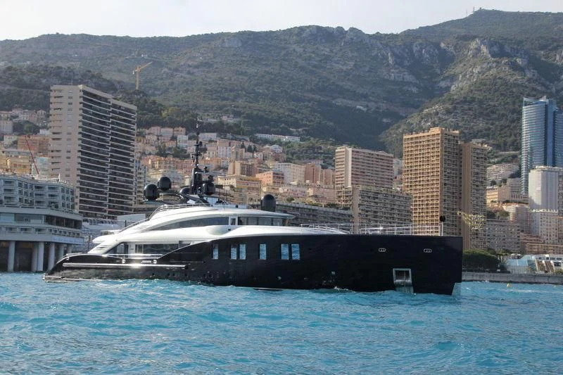 a boat in the water aboard OKTO Yacht for Charter