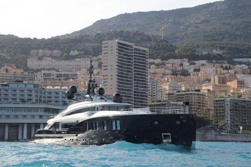 a boat in the water aboard OKTO Yacht for Charter