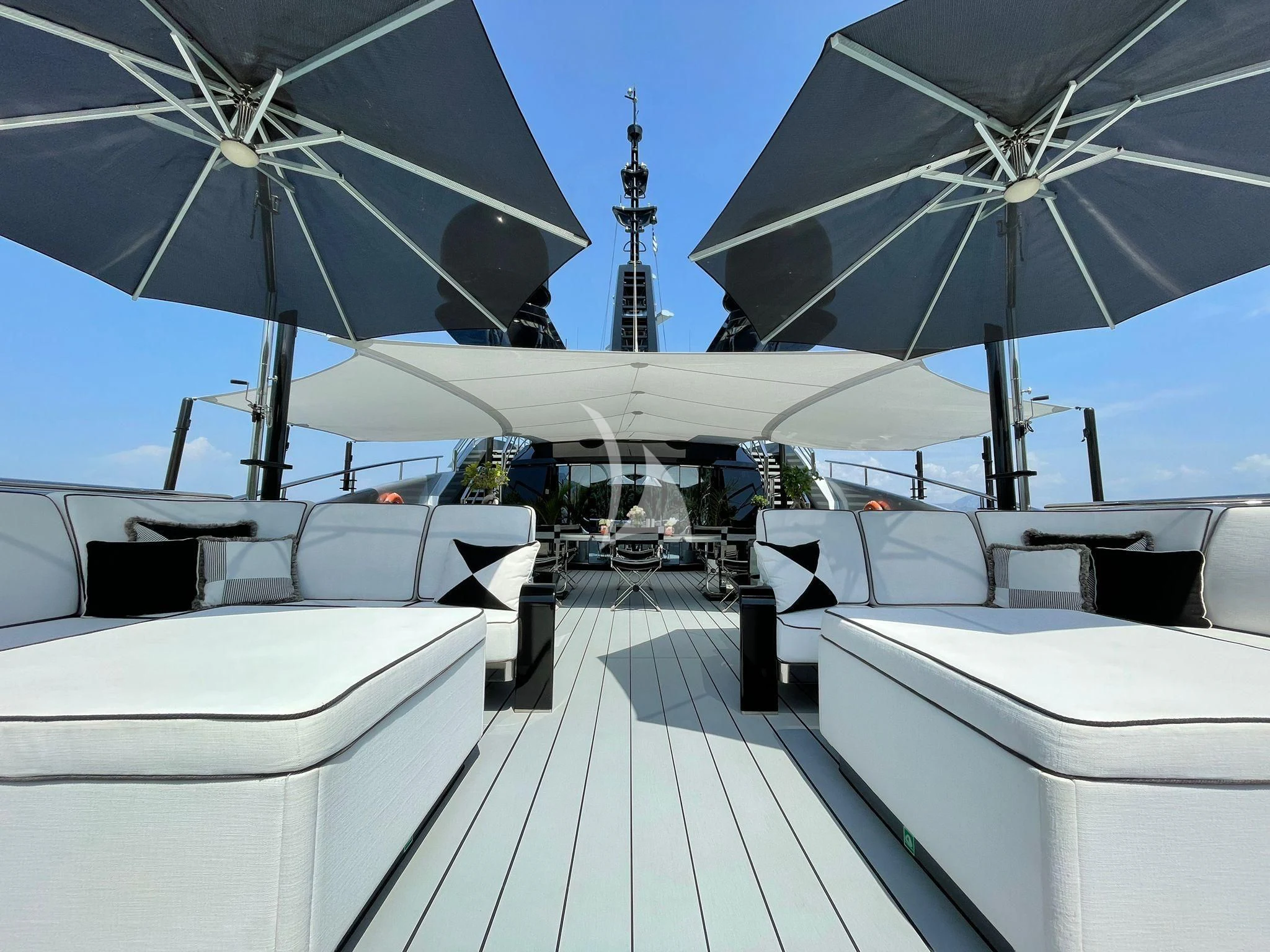 a boat on the water aboard OKTO Yacht for Charter