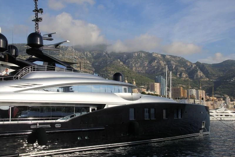 a boat on the water aboard OKTO Yacht for Charter