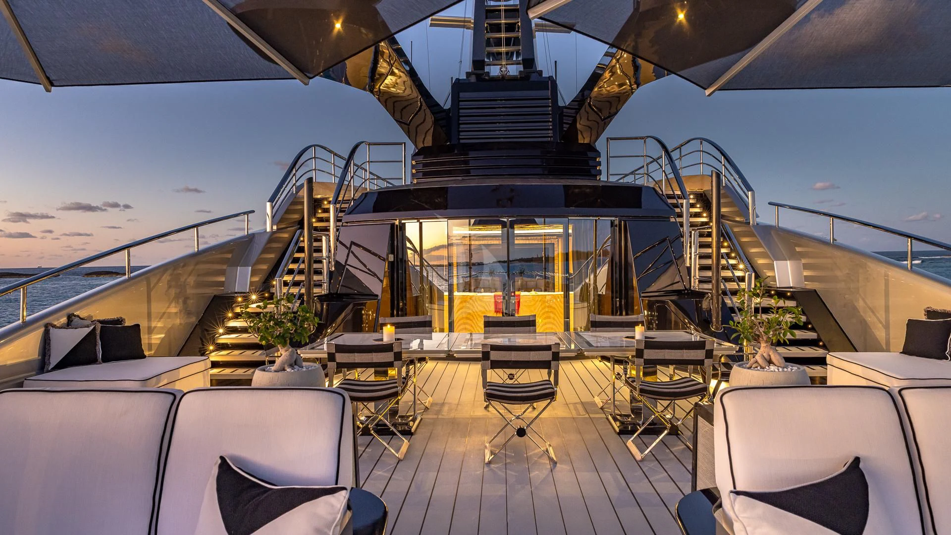 a boat on the water aboard OKTO Yacht for Charter