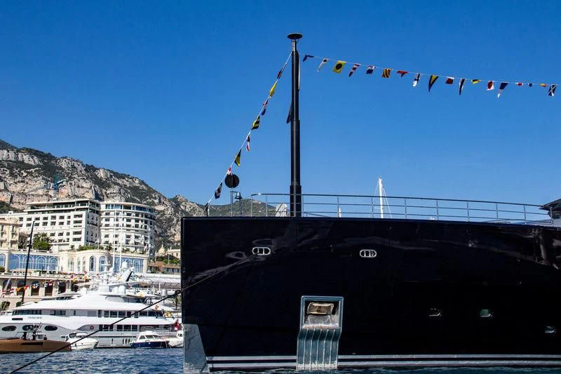 a boat on the water aboard OKTO Yacht for Charter