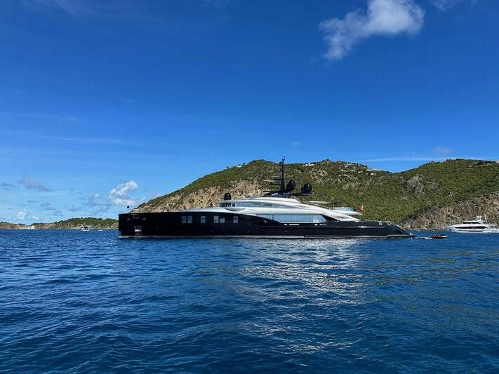 a boat on the water aboard OKTO Yacht for Charter