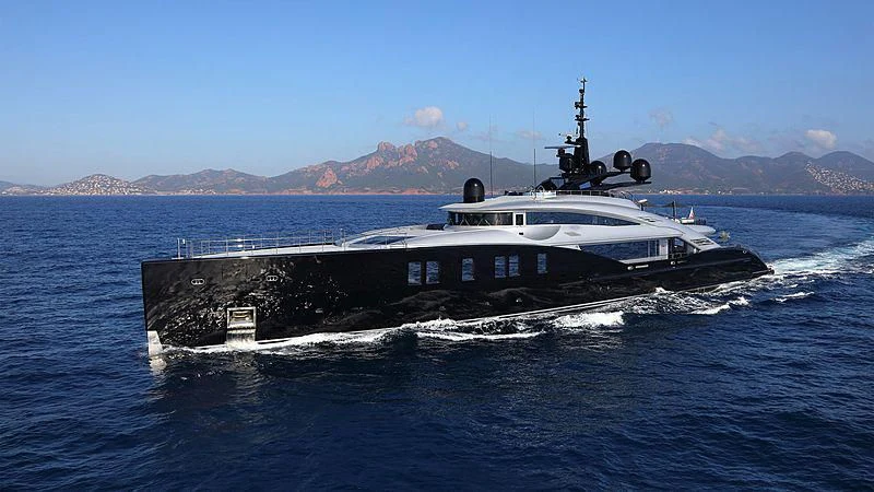 a boat on the water aboard OKTO Yacht for Charter