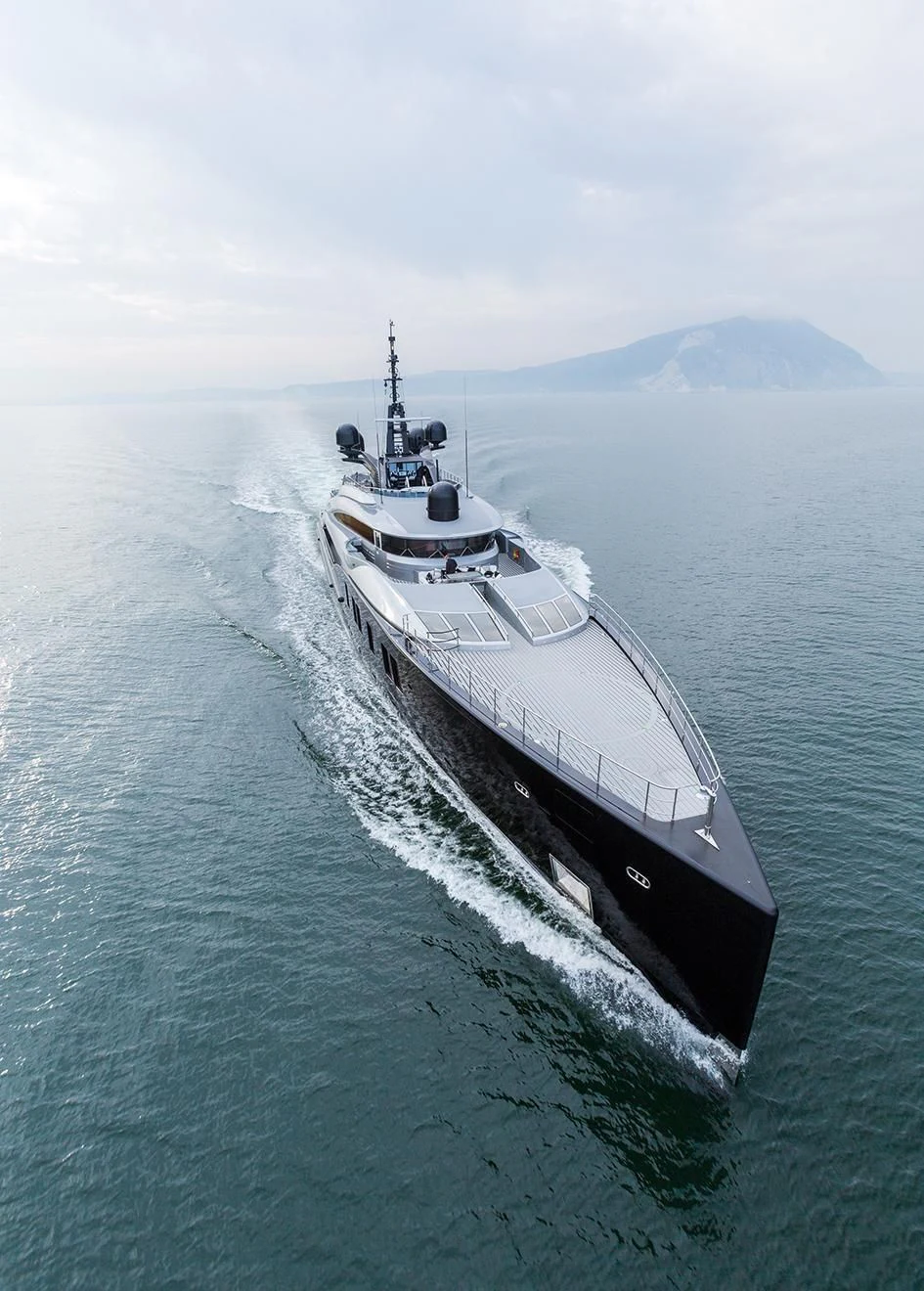 a ship in the water aboard OKTO Yacht for Charter