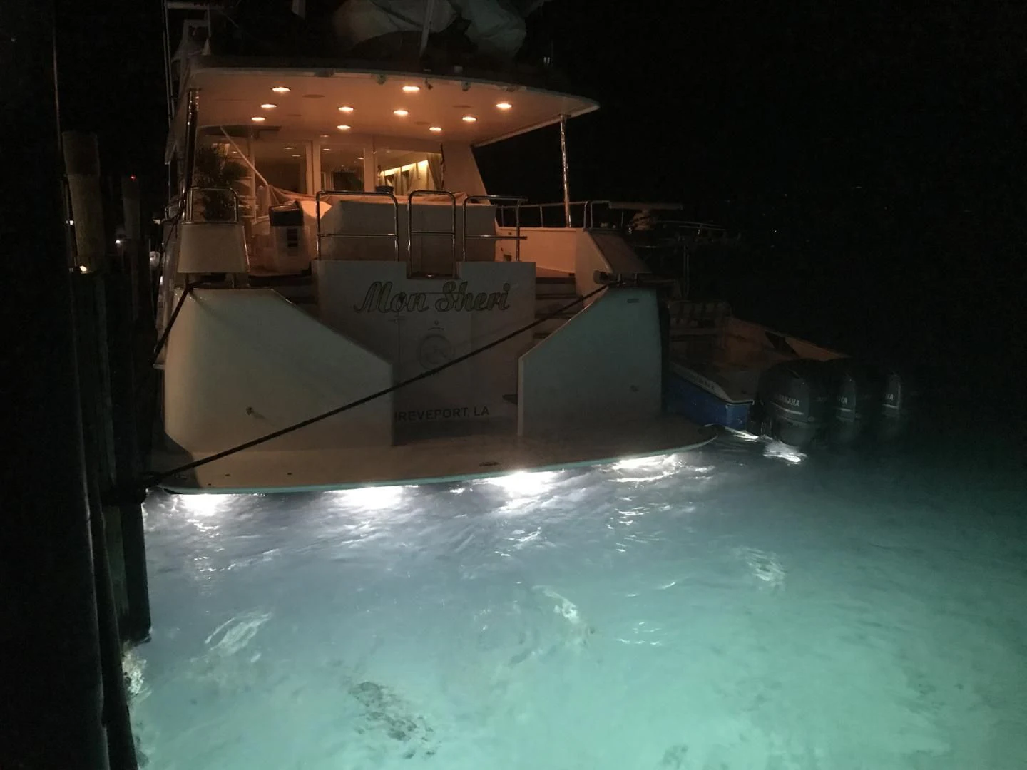 a pool with a large pool aboard MON SHERI Yacht for Sale