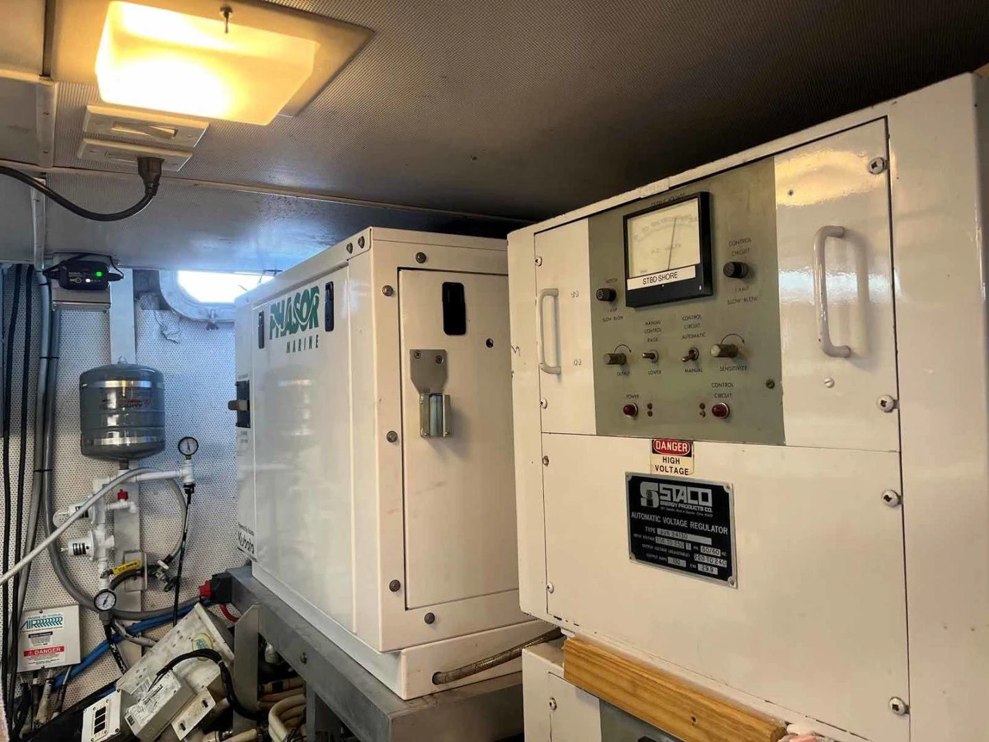 a large machine in a room aboard MON SHERI Yacht for Sale