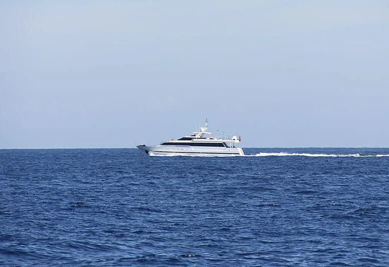 a boat in the water aboard HEARTBEAT OF LIFE Yacht for Sale