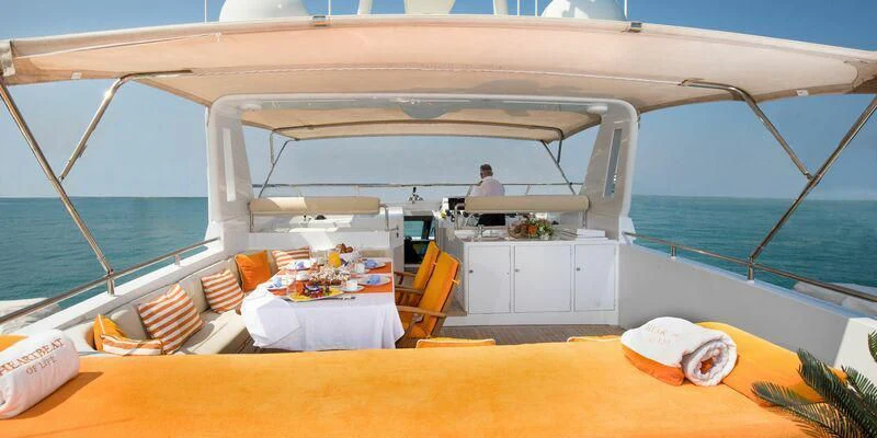a boat on the water aboard HEARTBEAT OF LIFE Yacht for Sale