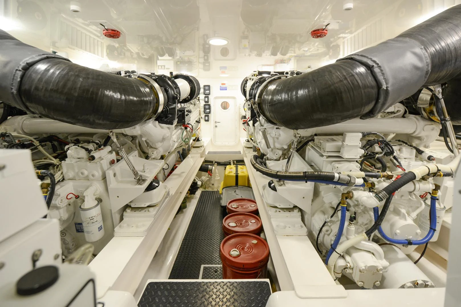 a machine with a large pipe aboard CRAZY J Yacht for Sale