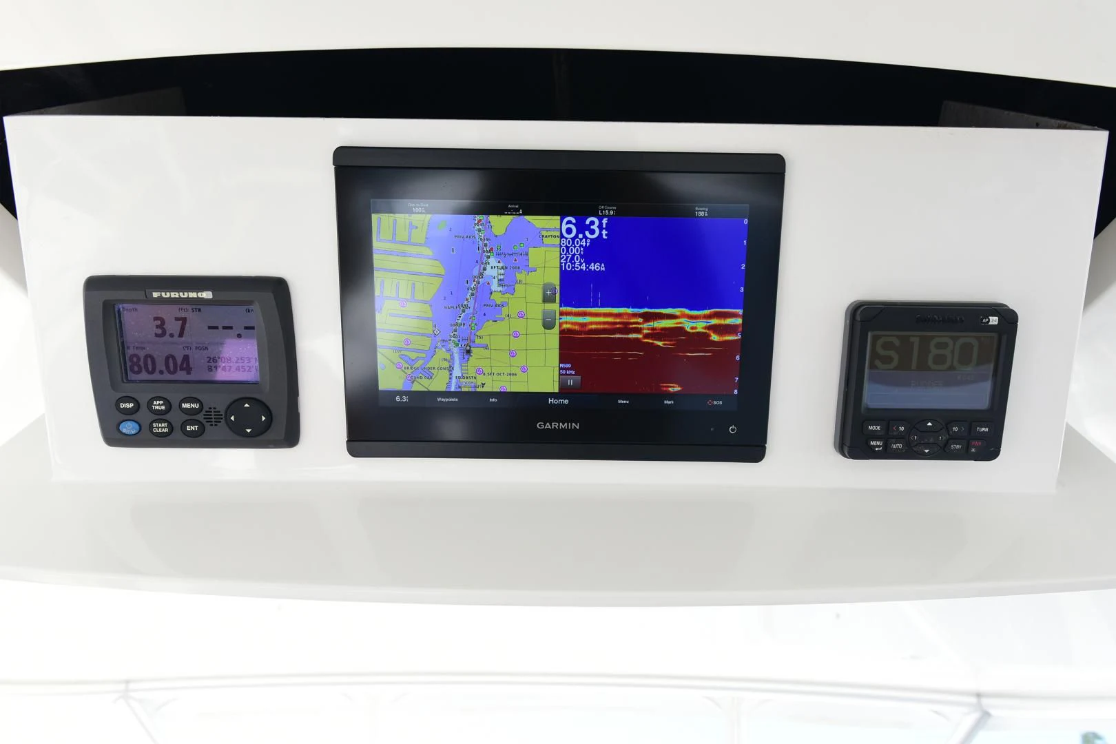 a screen with a digital display aboard CRAZY J Yacht for Sale