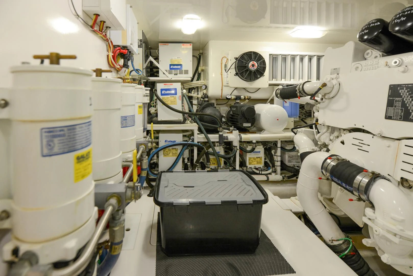 a room with several machines aboard CRAZY J Yacht for Sale