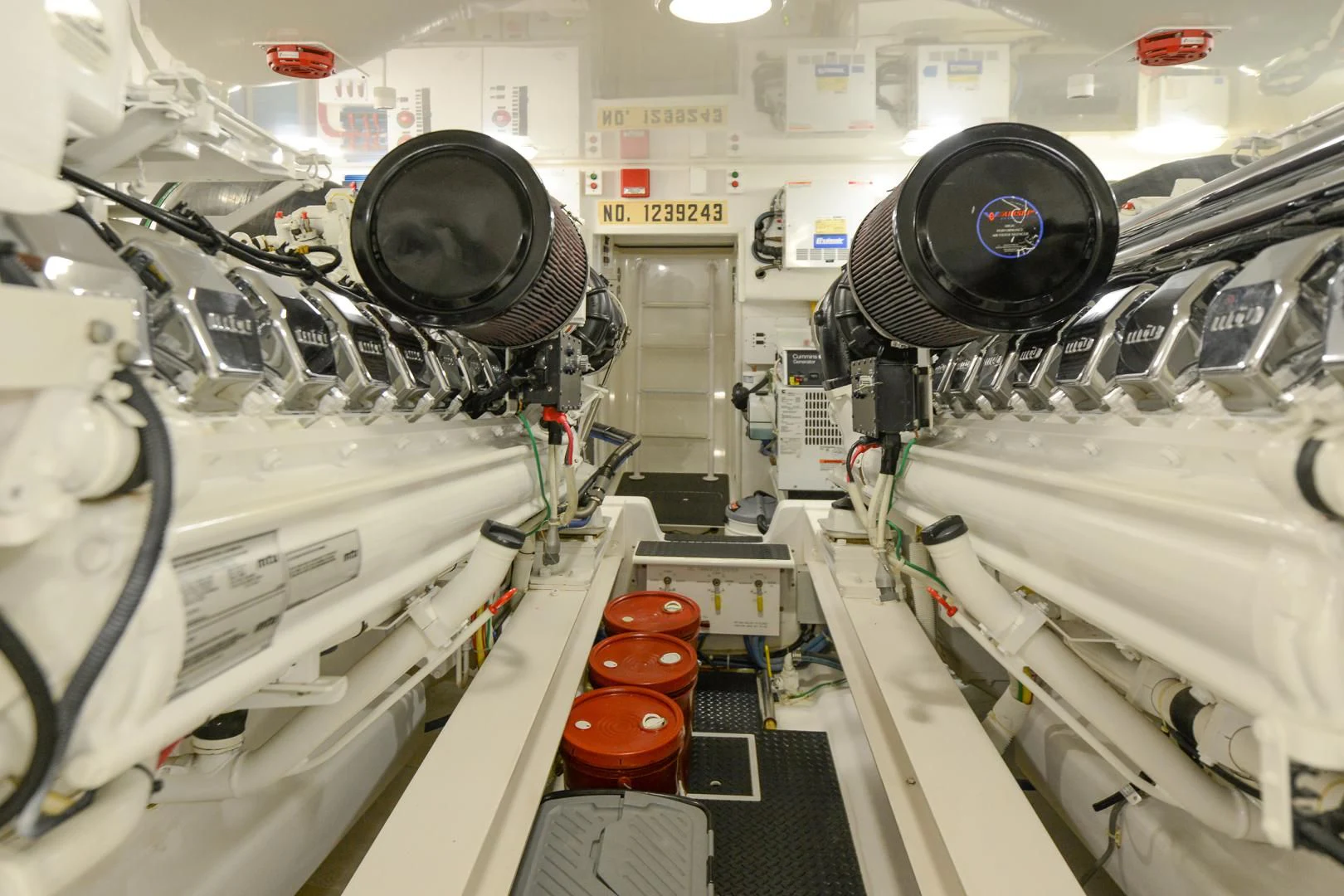 a close-up of a machine aboard CRAZY J Yacht for Sale