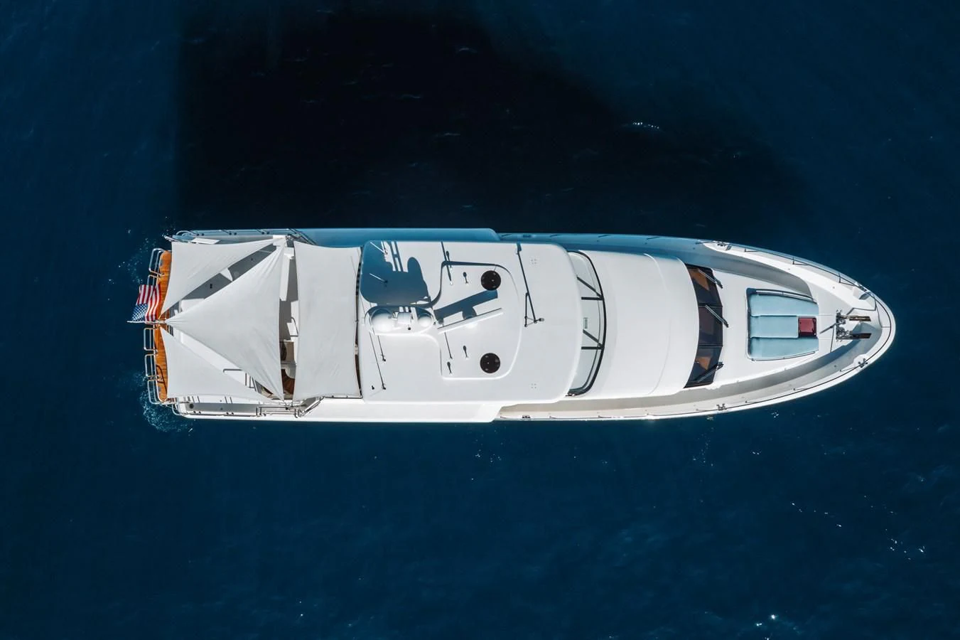 a space ship in the water aboard FINAL FINAL Yacht for Sale