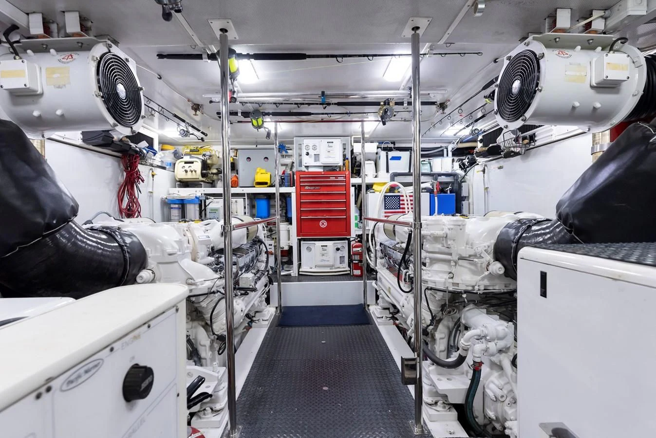 a room with equipment and equipment aboard FINAL FINAL Yacht for Sale