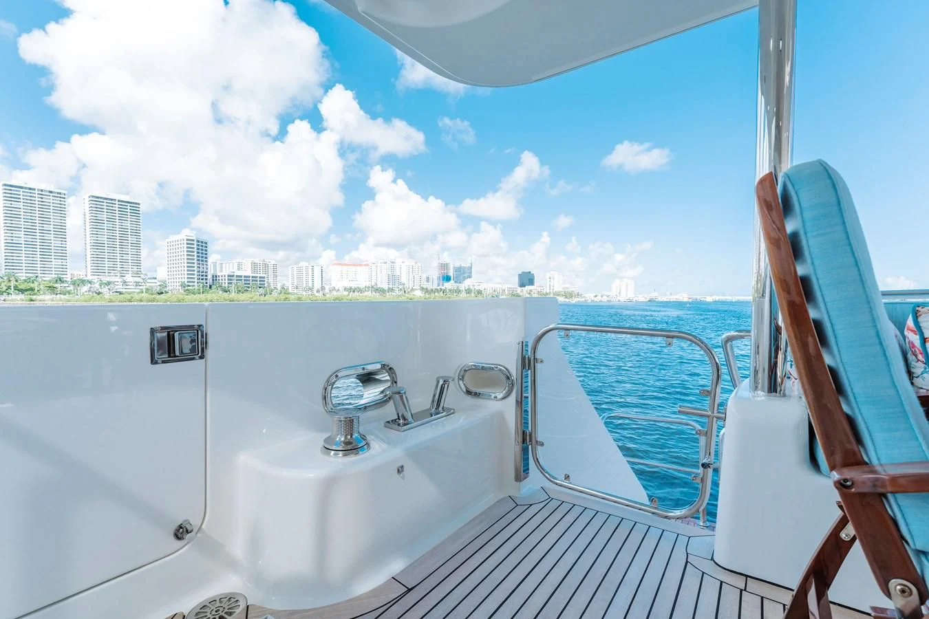 a white sink in a boat aboard FINAL FINAL Yacht for Sale