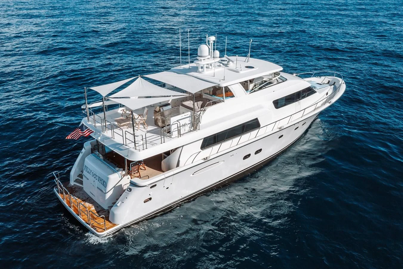 a large white ship in the water aboard FINAL FINAL Yacht for Sale